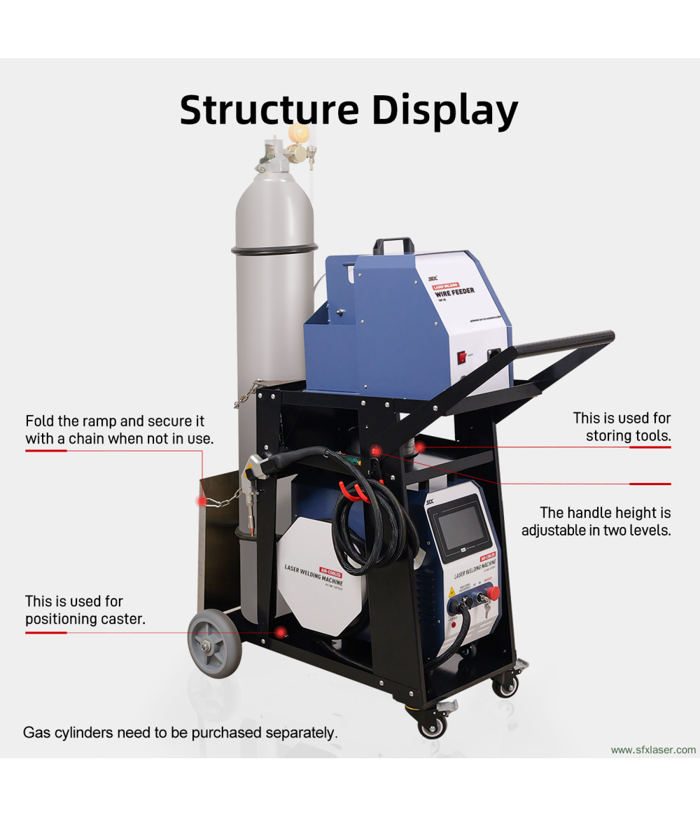 SFX ALW-1200 Air Cooled Laser Welding Machine Portable Laser Welding Cart SFX ALW-1200 Air Cooled Laser Welding Machine Portable Laser Welding Cart